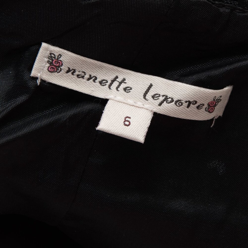 Nanette Lepore Sequin Skirt Tulle Hem Mermaid Midi Evening Black Size 6 - Picture 3 of 6
